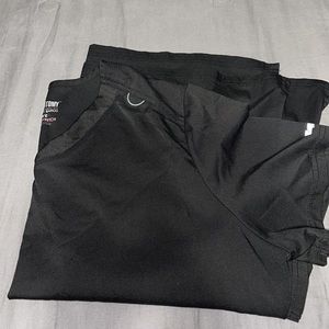 Greys Anatomy Black Scrub Top 2X